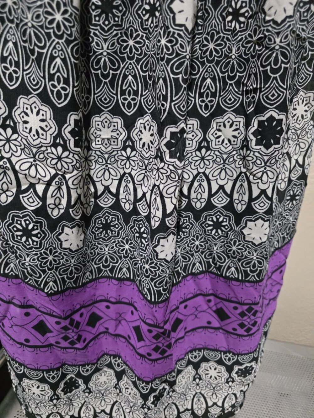 Mossimo Vintage Y2K Patterned Dress Women's Size Small Cinched Waist - Picture 2 of 5